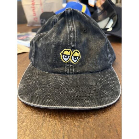 KROOKED EYES Faded Black denim Patterned - Picture 1 of 5